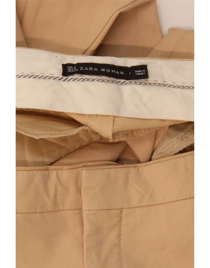 Zara Womens Slim Chino Trousers Medium W32 L26 Beige