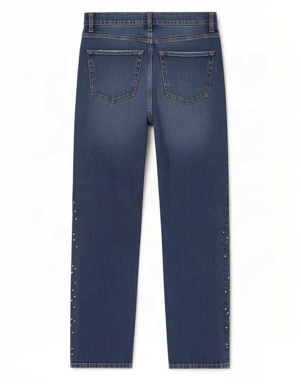 Zara Γυναικείο Straight Jeans EU 36 XS W26 L26 Blue Cotton