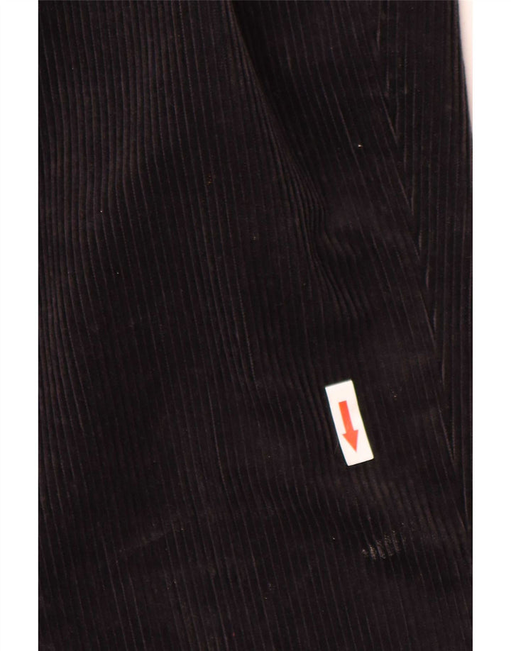 Marks & Spencer Mens Straight Regular Corduroy Trousers W44 L29 Black
