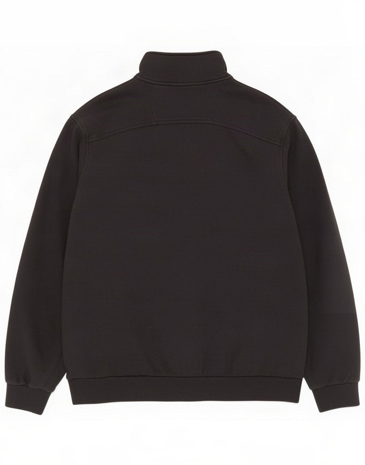 Reebok Giacca da tuta da uomo grande in cotone nero
