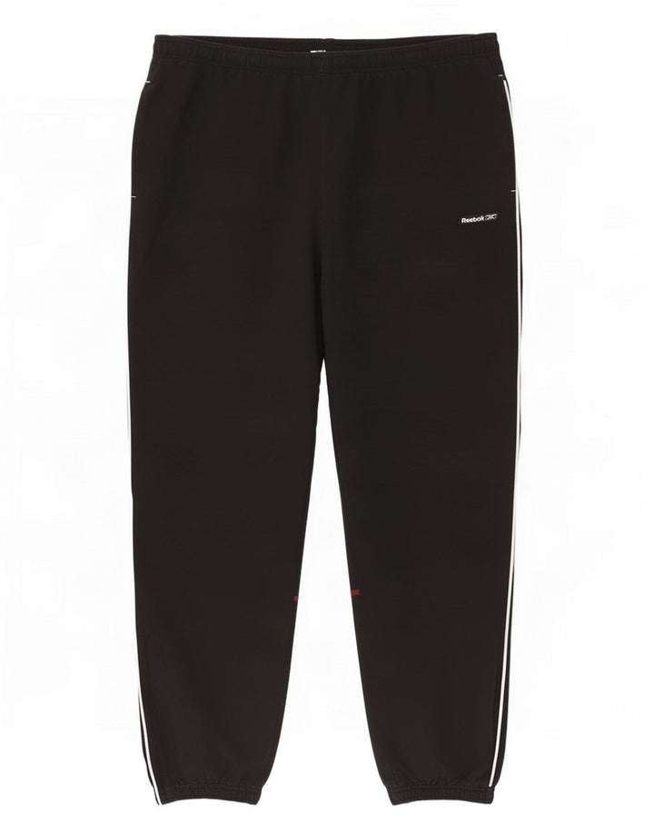 Pantaloni de trening pentru bărbați Reebok Joggeri mari, negru, poliester