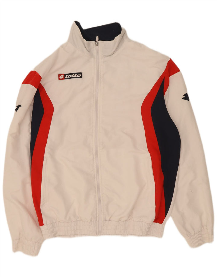 Lotto Herre træningsdragt Topjakke XL Hvid Colourblock Polyester