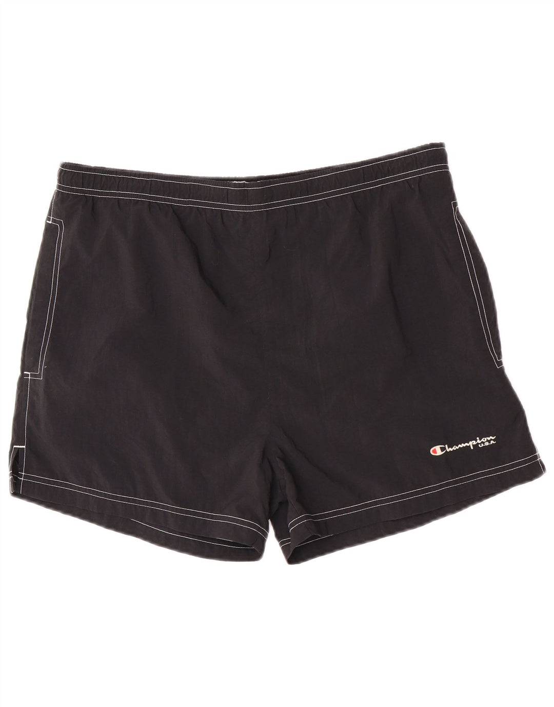 Champion Mens Swimming Shorts Large Black Polyamide