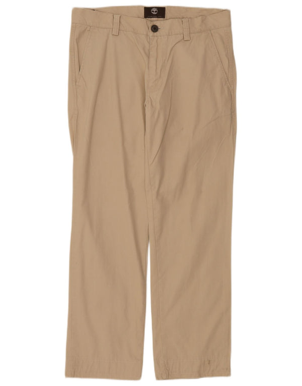 Timberland Mens Chino Trousers W32 L30 Beige Cotton