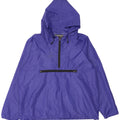 Jachetă de ploaie vintage cu glugă pentru bărbați UK 40 Poliester violet mare