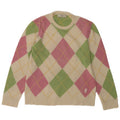 Maglione da uomo girocollo Pringle, maglione medio, multicolore, a rombi/diamante