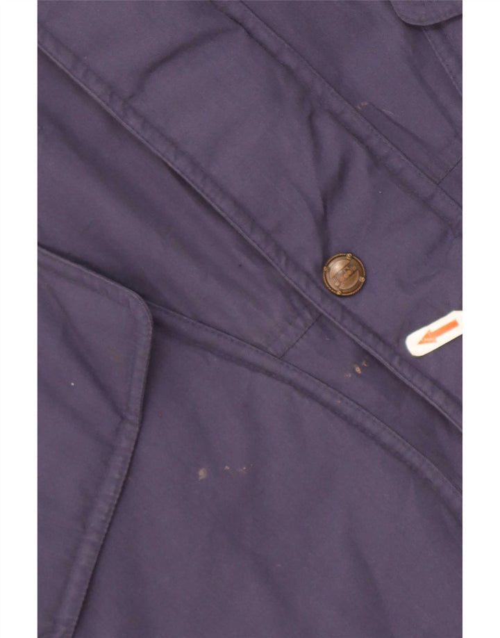 Diadora Veste coupe-vent pour homme UK 40 Large Bleu marine Polyester