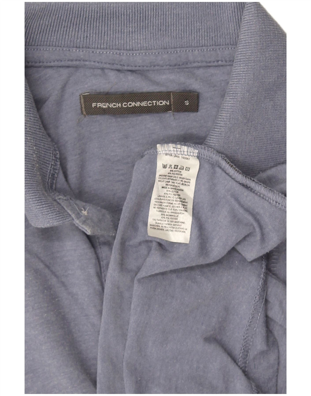 FRENCH CONNECTION Polo Homme Petit Bleu Coton
