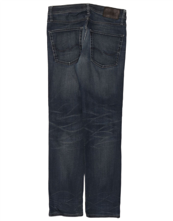 Jack & Jones Mens Straight Jeans W32 L32 Blue Cotton