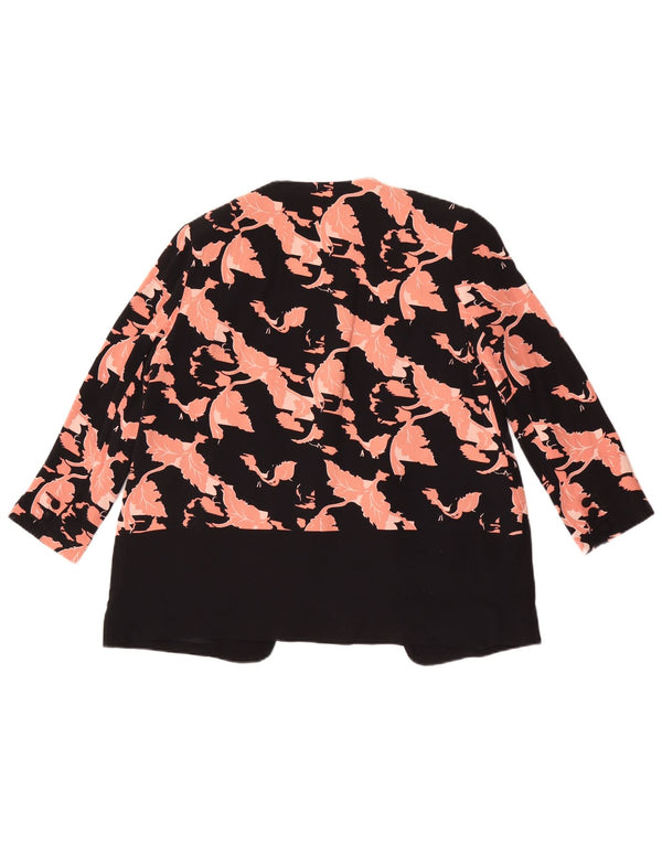 French Connection Chaqueta tipo blazer holgada para mujer UK 8 Small Black Floral