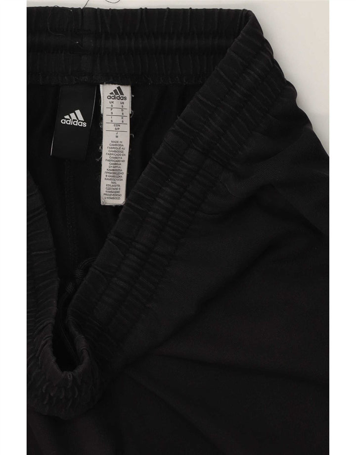 Adidas Mens Graphic Tracksuit Trousers Small Black Cotton