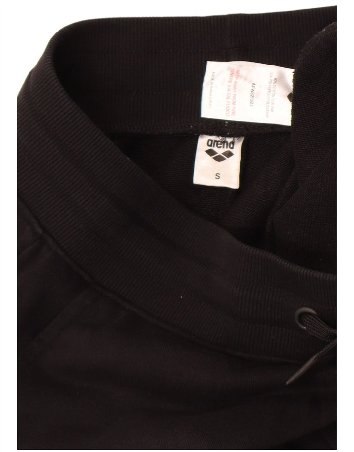 Arena Mens Cargo Tracksuit Trousers Joggers Small Black Cotton