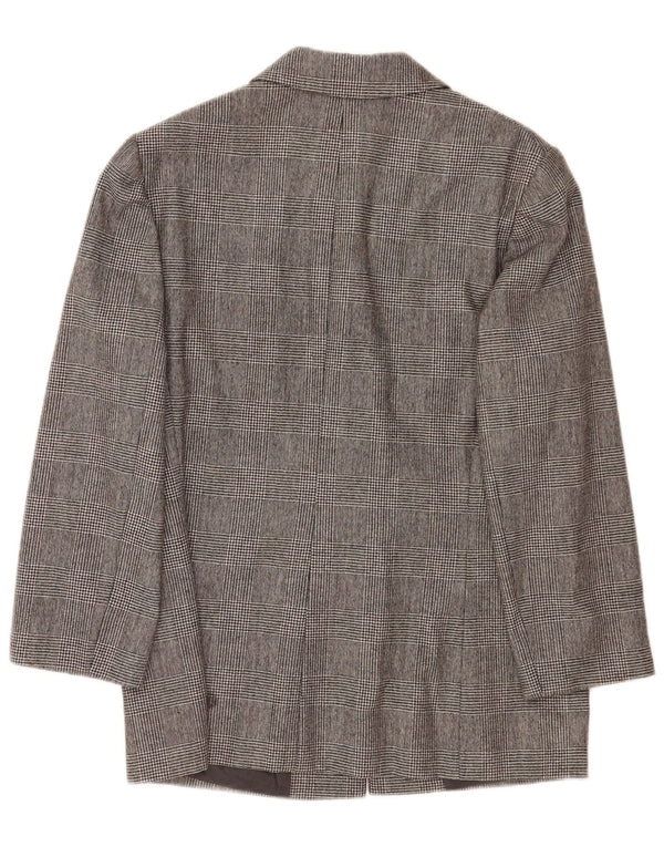 Valentino Γυναικείο σακάκι σακάκι με 3 κουμπιά UK 12 Medium Grey Houndstooth