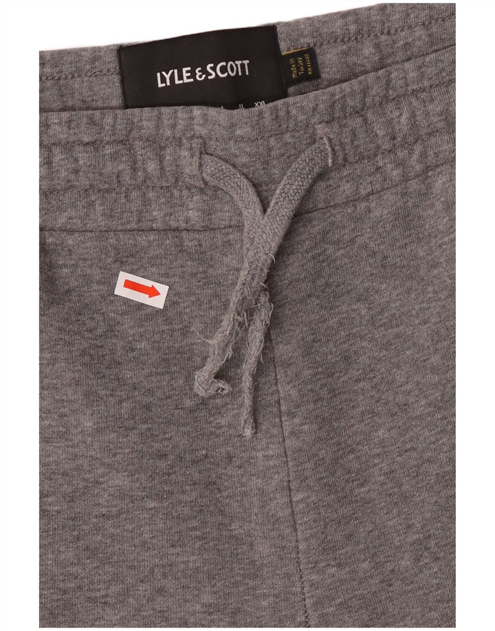 Lyle & Scott Mens Tracksuit Trousers Joggers Medium  Grey Flecked Cotton