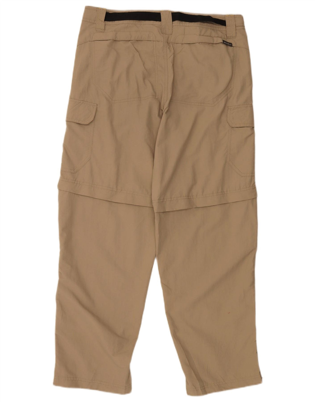 EDDIE BAUER Pantaloni cargo dritti da uomo W34 L30 Nylon beige