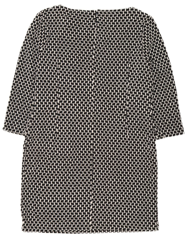 Rochie M&Co pentru femei, cu mâneci 3/4, 20 UK 20 2XL negru geometric