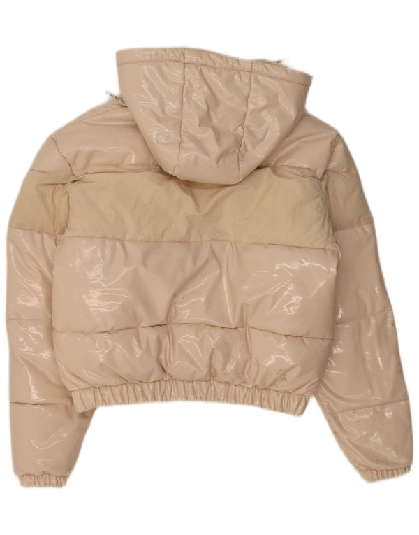 Ellesse Chaqueta Acolchada Extragrande con Capucha para Mujer UK 8 Small Beige