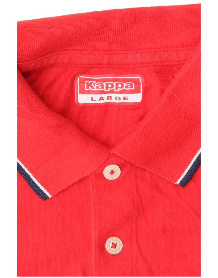 Kappa Mens Polo Shirt Large Red