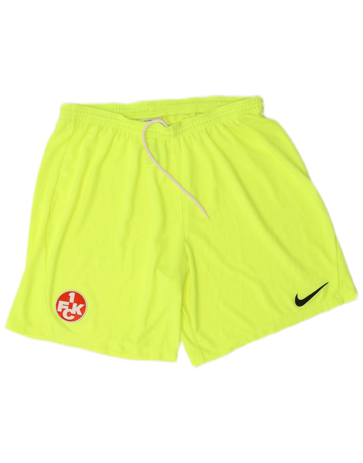 Nike Herre grafiske sportsshorts XL gul polyester