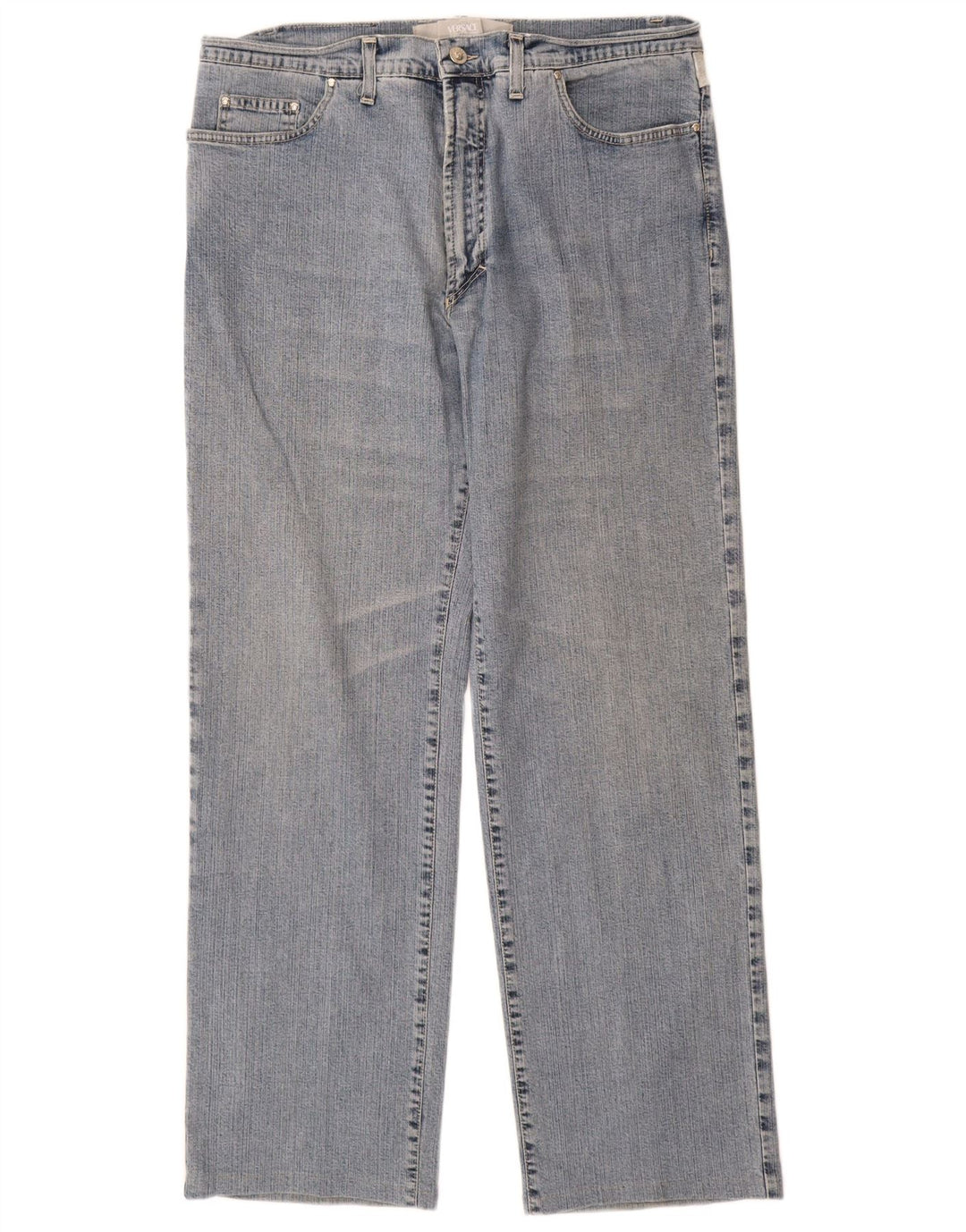 Jeans dritti da donna Versace W34 L31 Blu