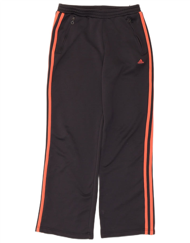 Adidas Womens Tracksuit Trousers UK 12 Medium Grey Polyester