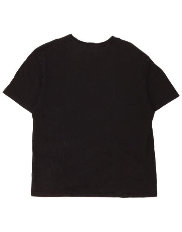 Hugo Boss Hommes T-Shirt Top Large Noir Coton
