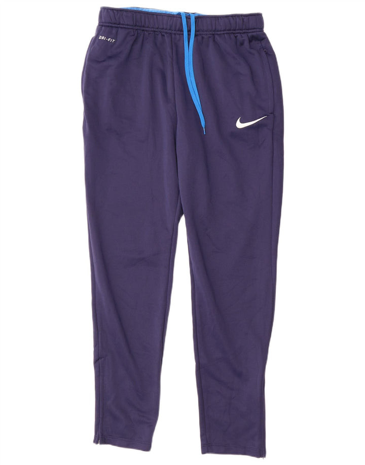 Pantaloni da tuta Nike Dri Fit da uomo, grandi, in poliestere blu navy