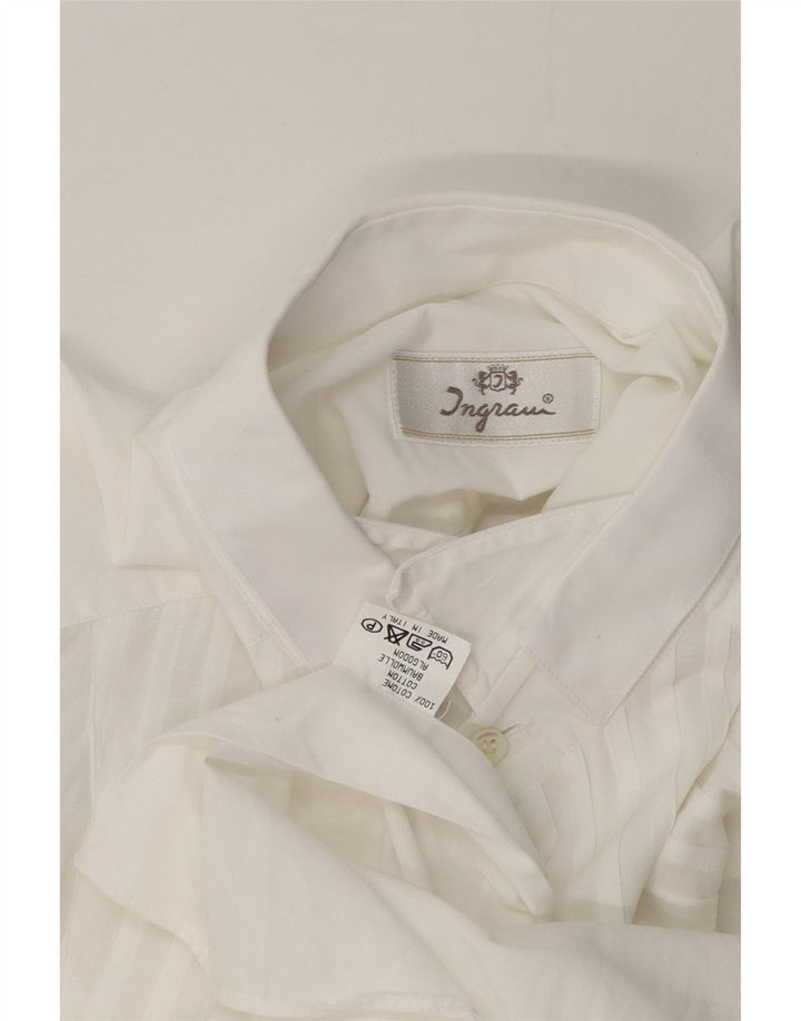 Camicia formale da uomo Ingram XL in cotone bianco