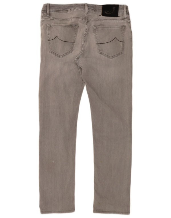 Jacob Cohen Mens Slim Jeans W34 L30 Grey Cotton