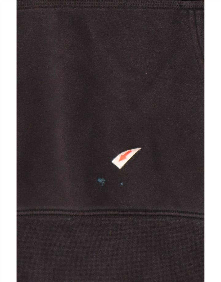 Felpa con cappuccio grafica Nike da uomo, grande, in poliestere nero