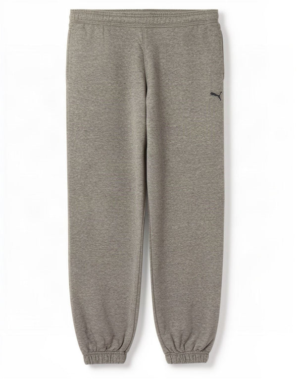 Puma Pantalon de survêtement pour femme Joggers UK 10 Small Gris Moucheté Coton