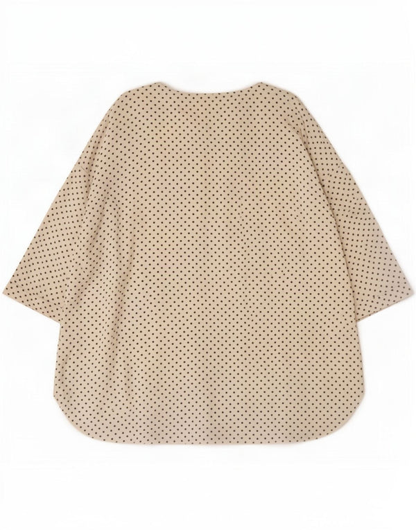 Phase Eight Damen 3/4-Ärmel-Blusenoberteil UK 18 XL Weiß gepunktetes Herz