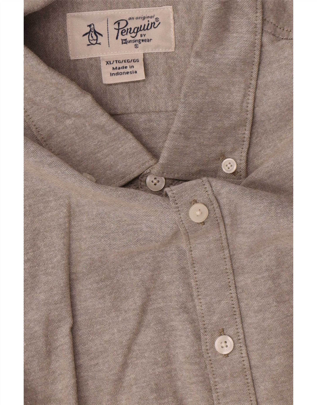 Chemise Homme Penguin XL Gris Coton