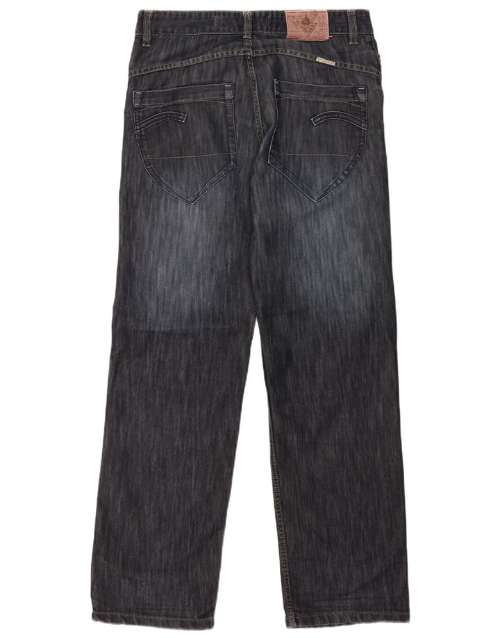 Guess Mens Straight Jeans W32 L32 Navy Blue Cotton