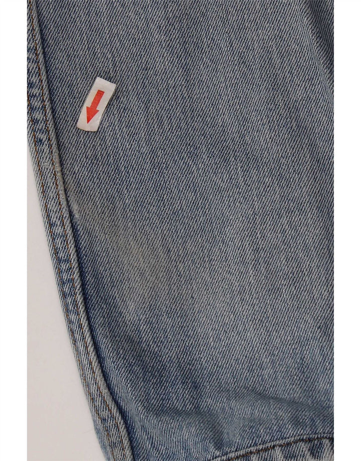 Levi's Mens 505 Distressed Straight Jeans W34 L28 Blue Cotton