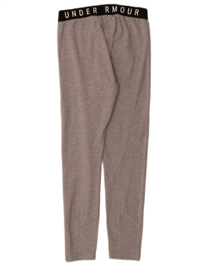 Under Armour Womens Graphic Leggings UK 14 Medium Grey Flecked