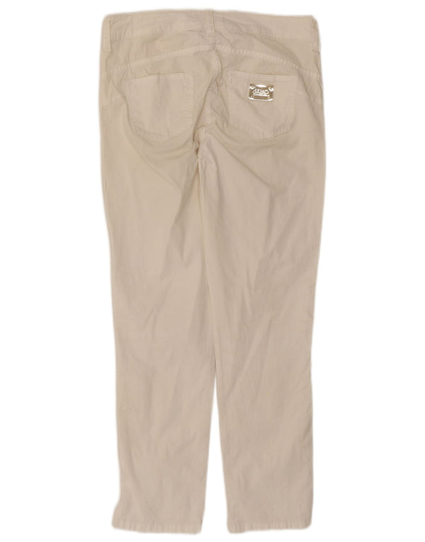 Pantaloni casual slim da donna Liu Jo W30 L27 bianchi