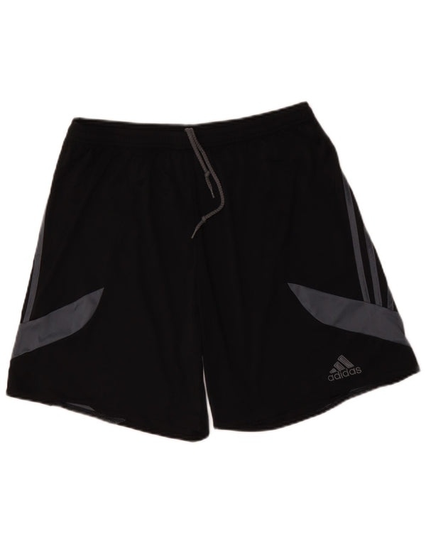 Adidas Mens Climalite Sport Shorts Large  Black Colourblock Polyester