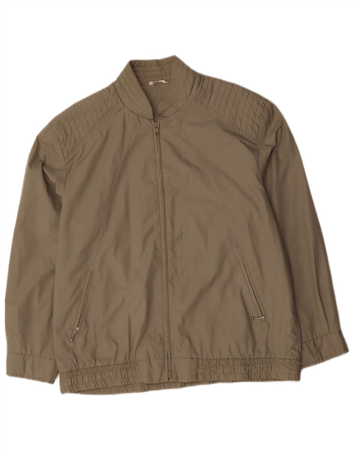 Vintage Herren Bomberjacke UK 42 XL Khaki Polyester