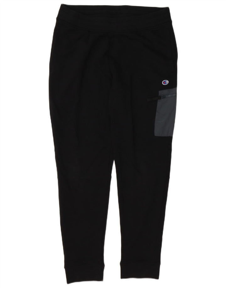 Champion Mens Cargo Tracksuit Trousers Joggers Medium Black Cotton