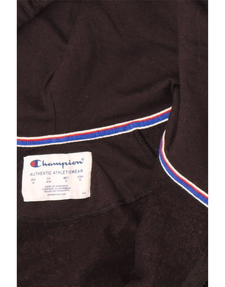 CHAMPION Womens Zip Hoodie Sweater UK 14 Medium Black Vintage Champion and Second-Hand Champion from Messina Hembry 