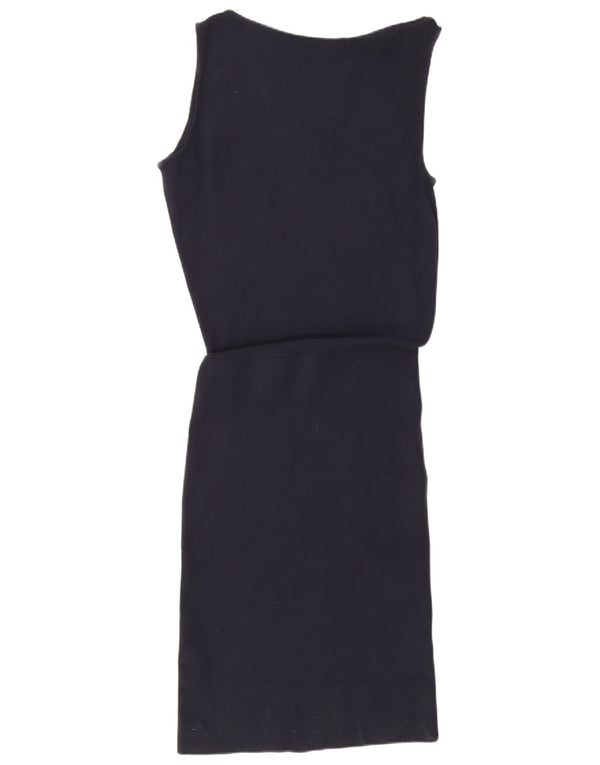 Abito aderente maxi senza maniche da donna Reiss UK 12 Viscosa medio blu navy