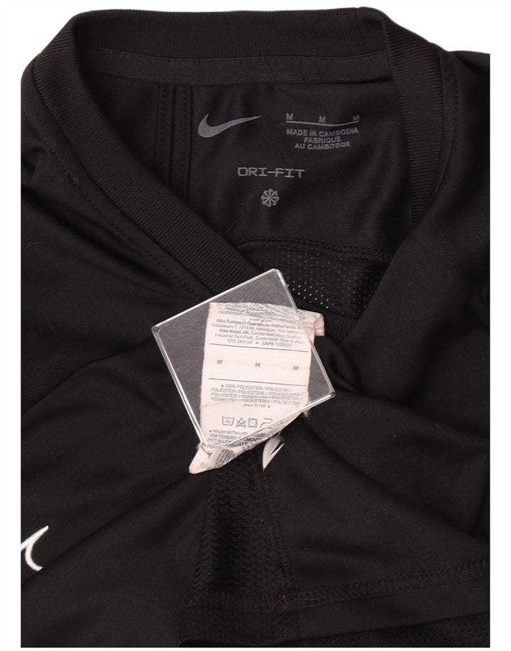 T-shirt Nike da uomo Top Medium Black Poliestere Sport