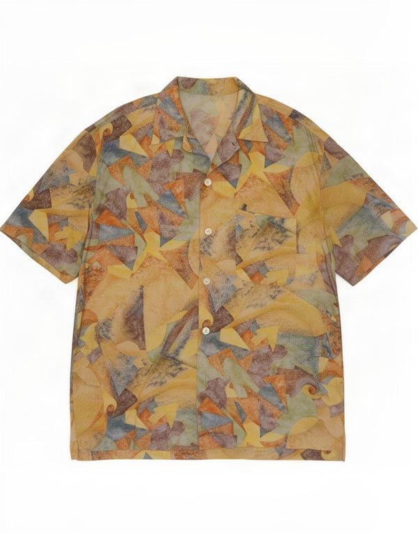 Vintage Mens Shirt Size 42 16 1/2 Large Multicoloured Colourblock
