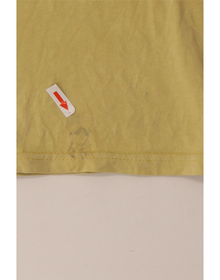 Volcom Mens Graphic T-Shirt Top Medium Yellow Cotton