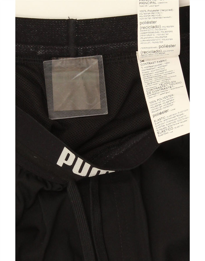 Puma Damen Graphic Sport Shorts UK 14 Medium Schwarz Polyester