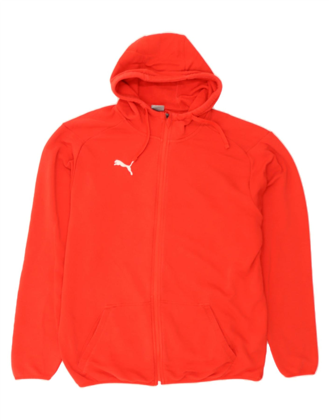 PUMA Mens Zip Hoodie Sweater XL Red Cotton Vintage Puma and Second-Hand Puma from Messina Hembry 