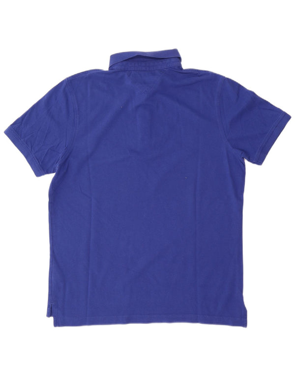 Tommy Hilfiger Mens Slim Fit Polo Shirt Large Blue Cotton
