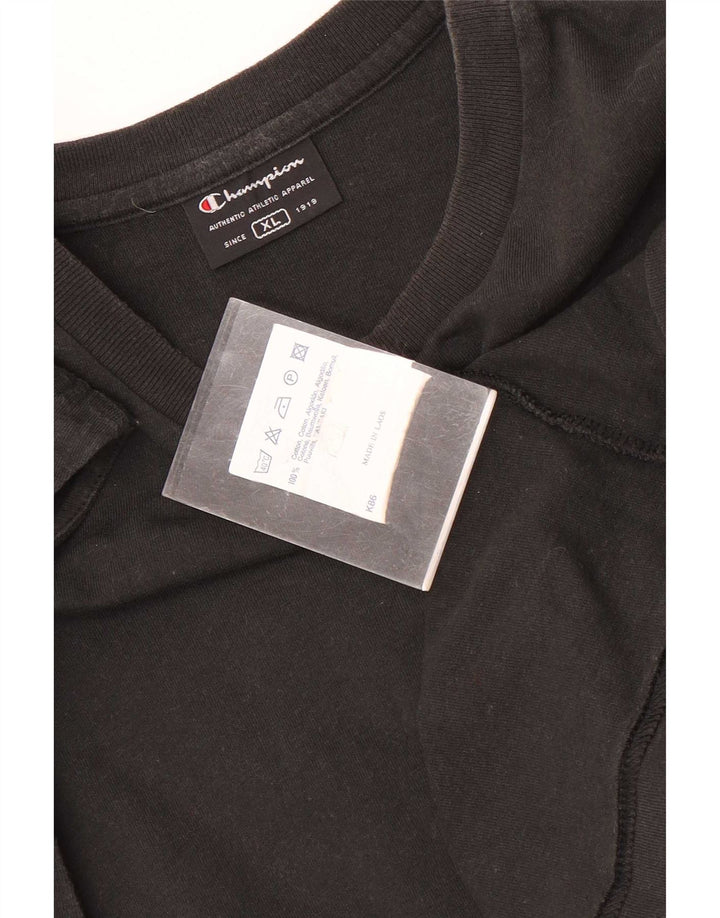 Champion Mens Vest Top XL Black Cotton