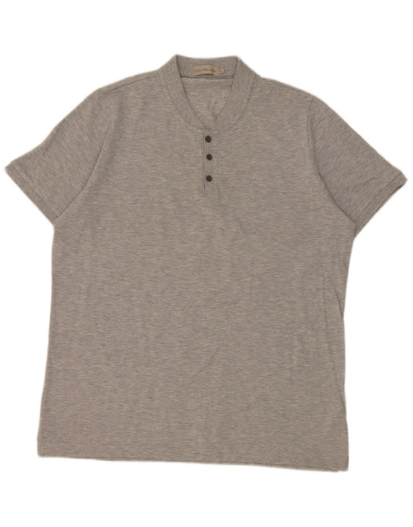 Calvin Klein Jeans Herren T-Shirt Top XL Grau Baumwolle